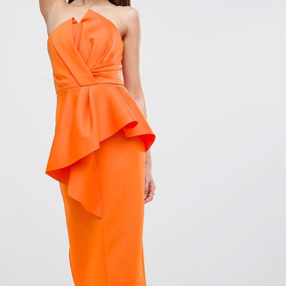 orange dress asos